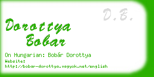 dorottya bobar business card
